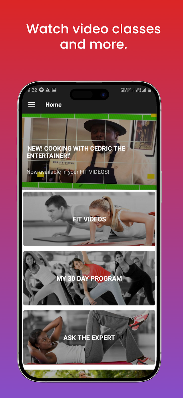 fitclubtv App Screenshot