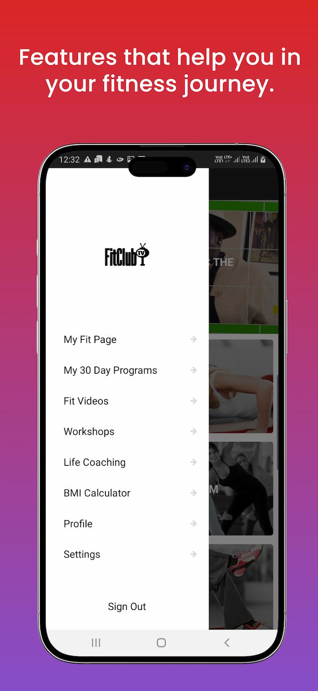 fitclubtv App Screenshot