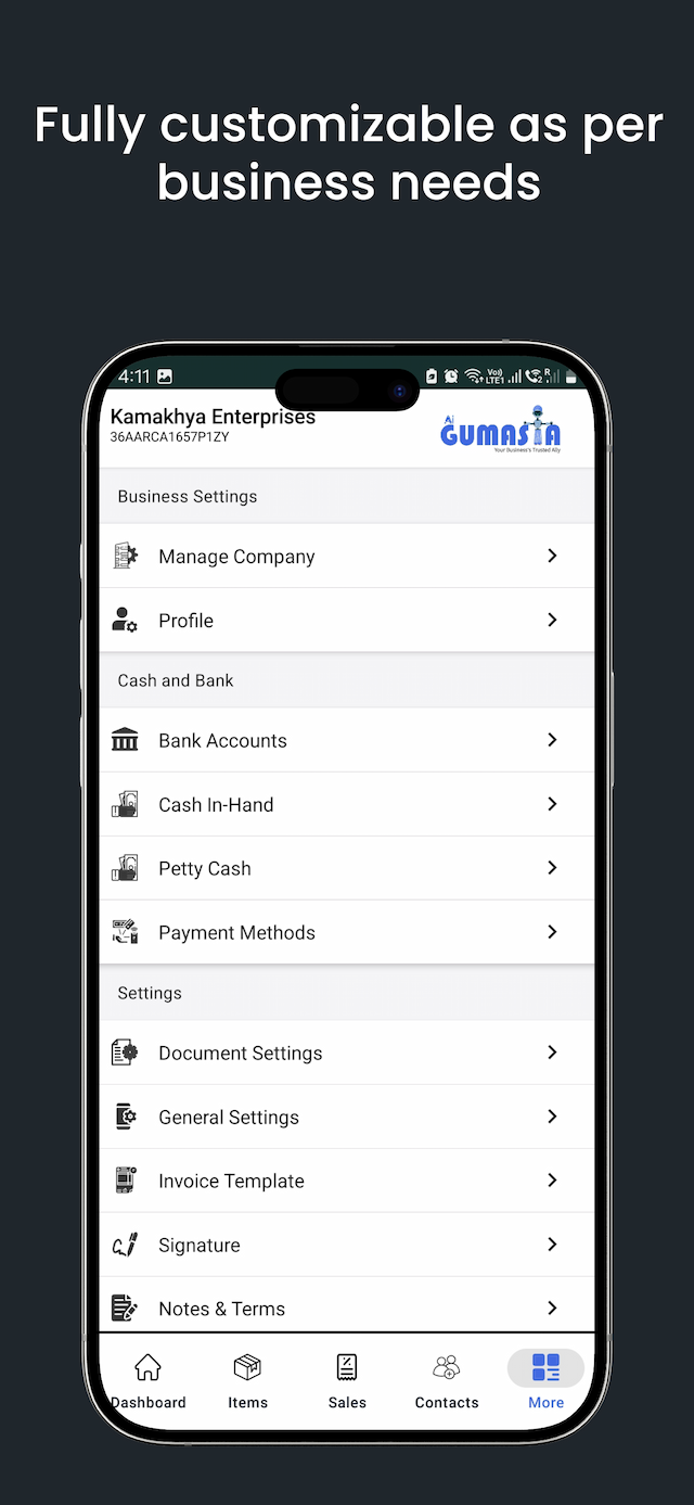 Gumasta App Screenshot