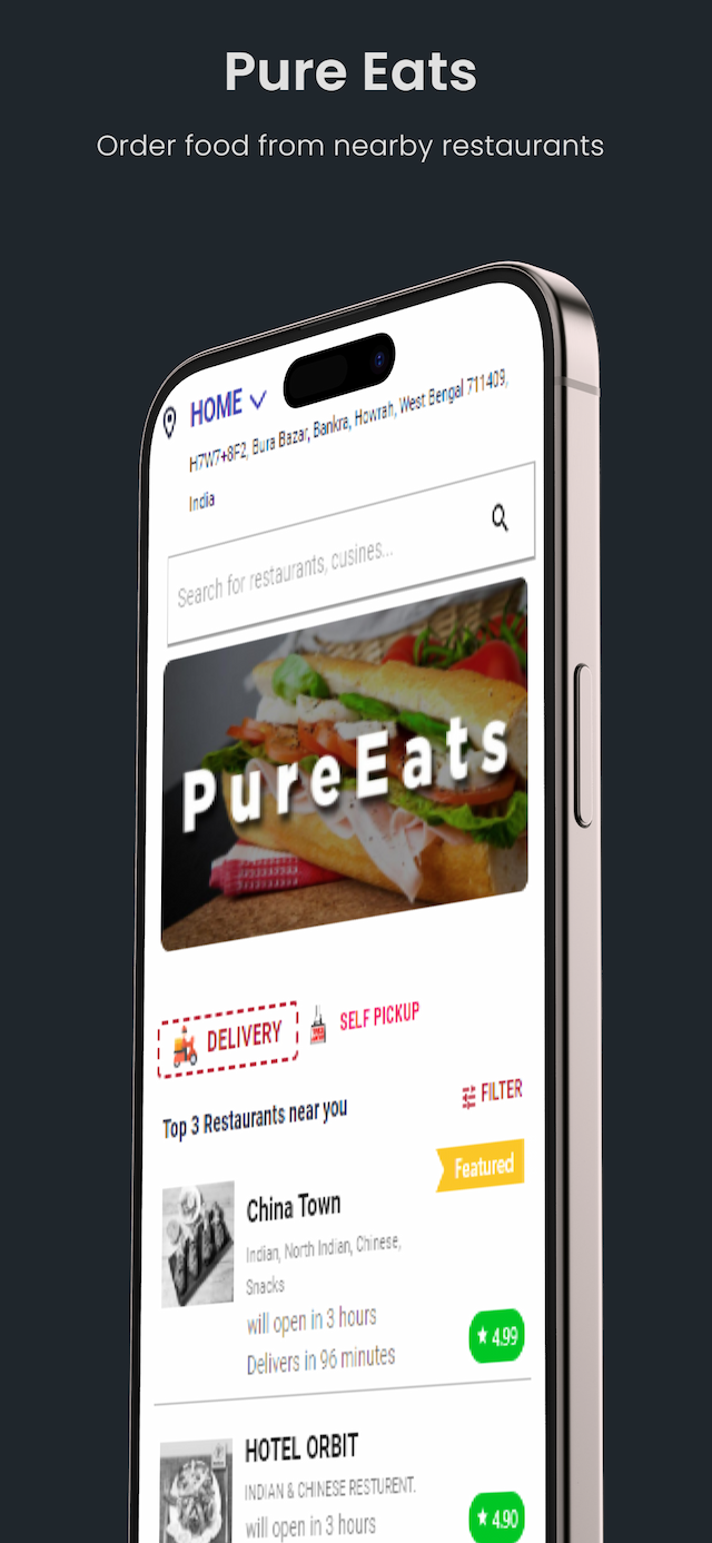 pureeats App Screenshot