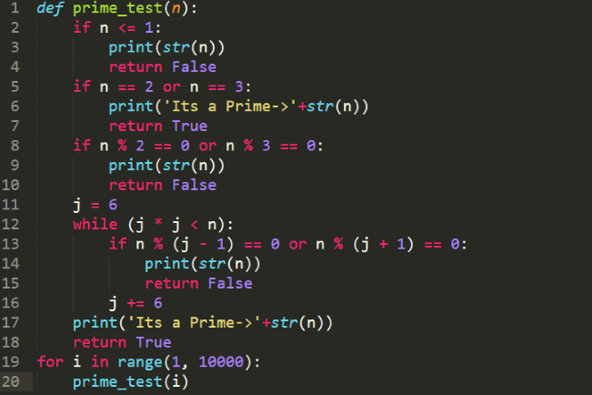 prime tester2 code in python